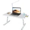 Faltbar Kompakter Computertisch mit LED-Tischlampe& Produktbild-Vorschau 1