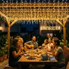 SALCAR Eisregen Lichterkette Solar Außen, 15.6M 480er LED Produktbild-Vorschau 10