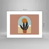 Poster - Poster ohne Rahmen - Minimalistisch Fenster Blume Produktbild-Vorschau 4