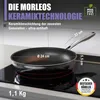 Morleos Keramikpfanne 24cm | Vollbeschichtet | 5-Schicht - Produktbild-Vorschau 2
