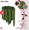 KOTARBAU® Bordure Jardin Exterieur Bois 200 x 20 cm Cloture Voir les images du produit 4