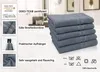 5er Set Duschtücher, 70x140 cm, 100% Baumwolle, grau Produktbild-Vorschau 2