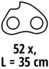 Einhell Sägekette 35 cm, 3/8", 52 TG, 1,1 mm GP-LC 36/35 Li Produktbild-Vorschau 5