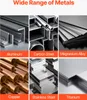 A collage of different metal materials, each labeled with its name. Náhľad obrázku produktu