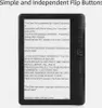 A black e-reader device displaying text content, with marketing text above. Podgląd zdjęcia produktu