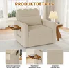UnboxG Schlafsofa für 1 Person, beige, Chenille-Stoff, Produktbild-Vorschau 9