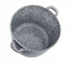 A top-down view of a speckled gray pot with two handles against a white background. Produktbild-Vorschau