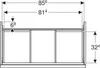 Geberit 503005013 Acanto US für WT B:90cm, 1 Schubl. Produktbild-Vorschau 3