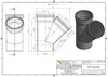 Ostendorf KG SN 4 Odbočka DN/OD 315/315 45 stupňů Náhled obrázku produktu 6