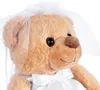 BRUBAKER Teddybär Hochzeitspaar - 25 cm Braut und Bräutigam Produktbild-Vorschau 3