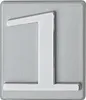 DOMINO Hausnummer Briefkasten Selbstklebend – 1 | 3D Produktbild-Vorschau 3