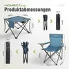Campingmöbel-Set faltbar – 2 Campingstühle und 1 Produktbild-Vorschau 2