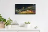 Wandbild Leinwand Bilder mit Uhr 60x30 Nacht Stadtstraße Produktbild-Vorschau 3