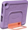 The back of a purple tablet case with a pink kickstand. Voir les images du produit
