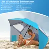 Aopunly Strandschirm Sonnenschirm 210cm UV Schutz 50+ Produktbild-Vorschau 5