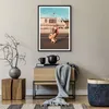 Gerahmtes Poster - Schwarzer Rahmen - Reise Frau Rollschuhe Produktbild-Vorschau 7
