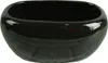 A black oval ceramic planter. Produktbild-Vorschau