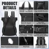 JOSEKO Freizeitrucksack Rolltop Rucksack Backpack Schwarz - Produktbild-Vorschau 8