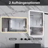 AICA Badspiegel mit Beleuchtung 160x80cm Sensor-Schalter Produktbild-Vorschau 6
