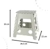 Sgabello pieghevole antiscivolo alto 39 cm grigio chiaro Anteprima dell’immagine prodotto 9