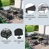 Flieks Gartenmöbel Set 5-tlg, Balkonmöbel Set für 6-7 Produktbild-Vorschau 6