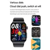 A smartwatch is shown with various dial options displayed around it, along with descriptive text about its features. Náhled obrázku produktu