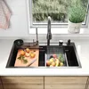 SONNI nerezový drez 75x45x23cm multifunkčný stĺp, vstavaný Náhľad obrázku produktu 2