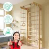 Sprossenwand Numi aus Holz + Turnringe + Strickleiter | Produktbild-Vorschau 4