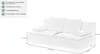 Schlafsofa Schlafcouch grau 208 cm mit Bettkasten - AMBRA - Produktbild-Vorschau 3