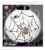 Halloween Deko Laterne "Spinnennetz" mit LED | 20 cm Produktbild-Vorschau 2
