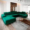 A spacious living room with a large sectional sofa. Produktbild-Vorschau