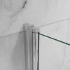 B:90xT:80x197cm 180°Falttür Nano+ESG Glas Eckeinstieg Produktbild-Vorschau 6