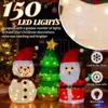 LEADZM Schneemann & Weihnachtsbaum mit 150 warmweißen Produktbild-Vorschau 2