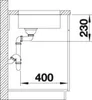 BLANCO ANDANO 180-U, Schrankwaschbecken, Edelstahl, Produktbild-Vorschau 4