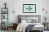 MuchoWow® Gerahmtes Poster Sommer - Kaktus - Blau 90x60 cm Produktbild-Vorschau 5