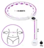 Hhm17 Hula Hop Bianco/Viola Con Magneti E Pesi + Contatore Anteprima dell’immagine prodotto 12