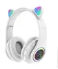 Kopfhörer Bluetooth LED kabellos Katzenohr, Faltbare Produktbild-Vorschau 1
