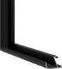A black aluminum picture frame corner. Produktbild-Vorschau
