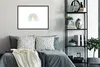MuchoWow® Gerahmtes Poster Regenbogen - Sterne - Punkte - Produktbild-Vorschau 2
