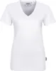 HAKRO Damen V-Shirt Classic 126, weiß, S Produktbild-Vorschau 3