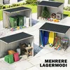 Abri de jardin Outsunny en métal, 2,7 m², 128 x 231 x 181 Voir les images du produit 8