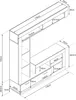 Milani Home - parete attrezzata porta tv soggiorno moderna Anteprima dell’immagine prodotto 4