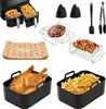 Backform Set für Heißluftfritteuse 9-tlg – Airfryer Zubehör Produktbild-Vorschau 1