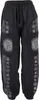 Yogahose, Uni-Baumwoll-Goa-Hose mit Druck - Schwarz, Damen, Produktbild-Vorschau 1