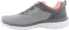 Side view of a gray and pink athletic shoe. Anteprima dell’immagine prodotto