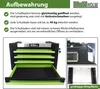Werkzeugkiste 4 Schubladen ca. 68 x 46 cm leer grün Aufsatz Produktbild-Vorschau 5