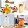 Karaffe 2 Liter 71 Unzen, Glaskaraffe mit Deckel Produktbild-Vorschau 4