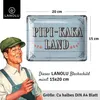 LANOLU Blechschild Pipi Kaka Land Schild, Toilettenschild Produktbild-Vorschau 9