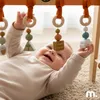 Drewniany stojak edukacyjny dla niemowląt – Baby Gym z Podgląd zdjęcia produktu 9