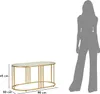 Couchtisch Tavolo 90 x 50 x 45 cm Metall Glas Gold_Natur24 Náhľad obrázku produktu